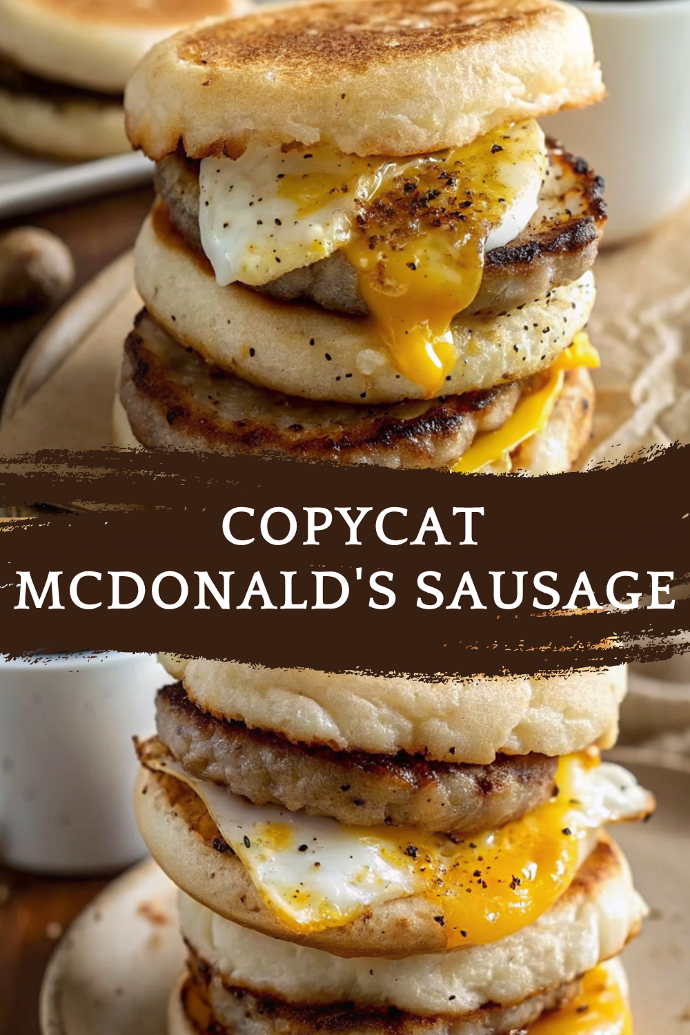 Copycat McDonald’s Sausage, Egg, & Cheese McMuffin – Better Than the Drive-Thru!