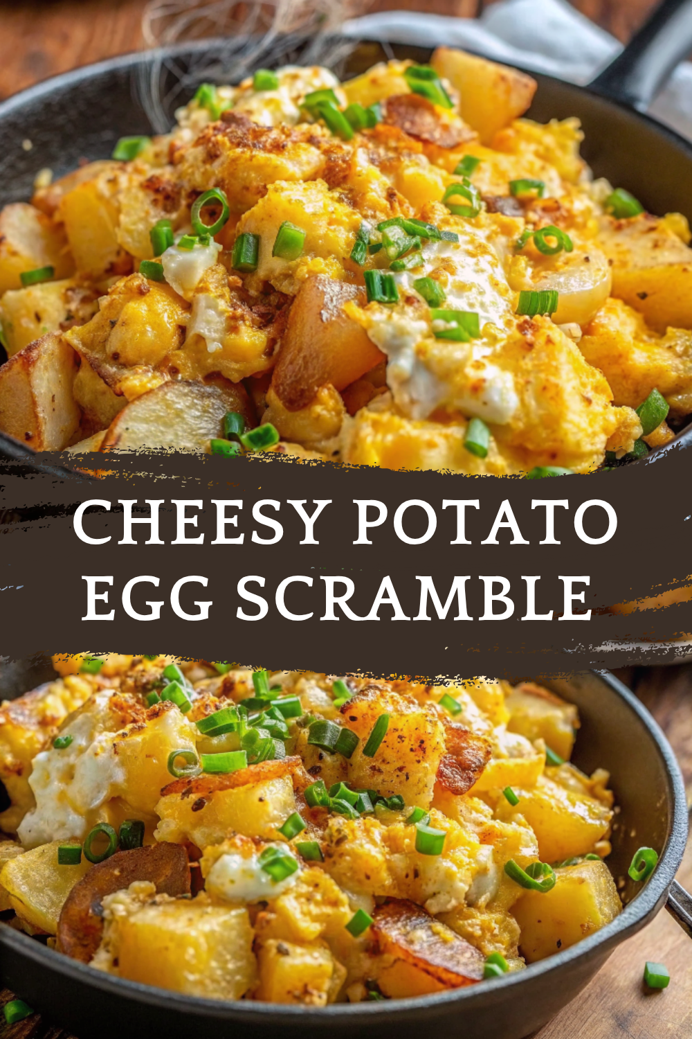 Start Your Day with a Cheesy Potato Egg Scramble – The Ultimate Hearty Breakfast
