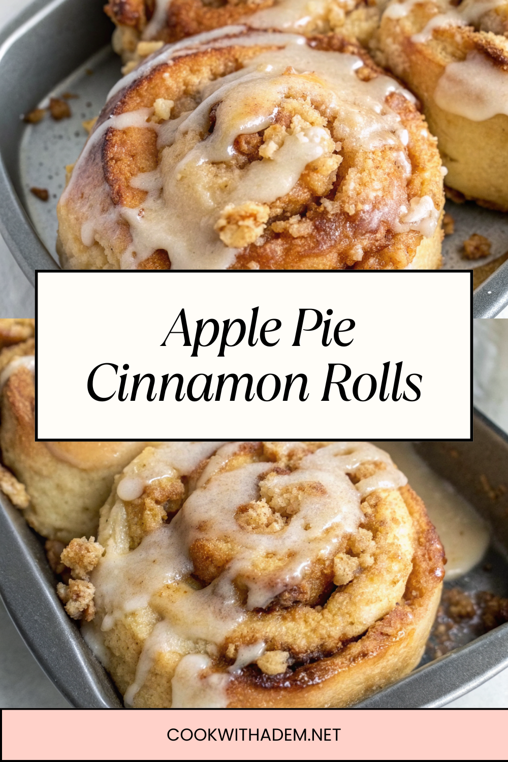Apple Pie Cinnamon Rolls – Gooey, Sweet & Cozy