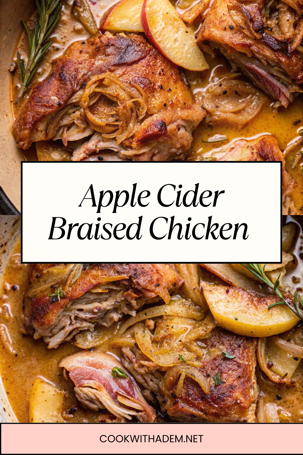 Apple Cider Braised Chicken – Cozy, Juicy & Herb-Infused