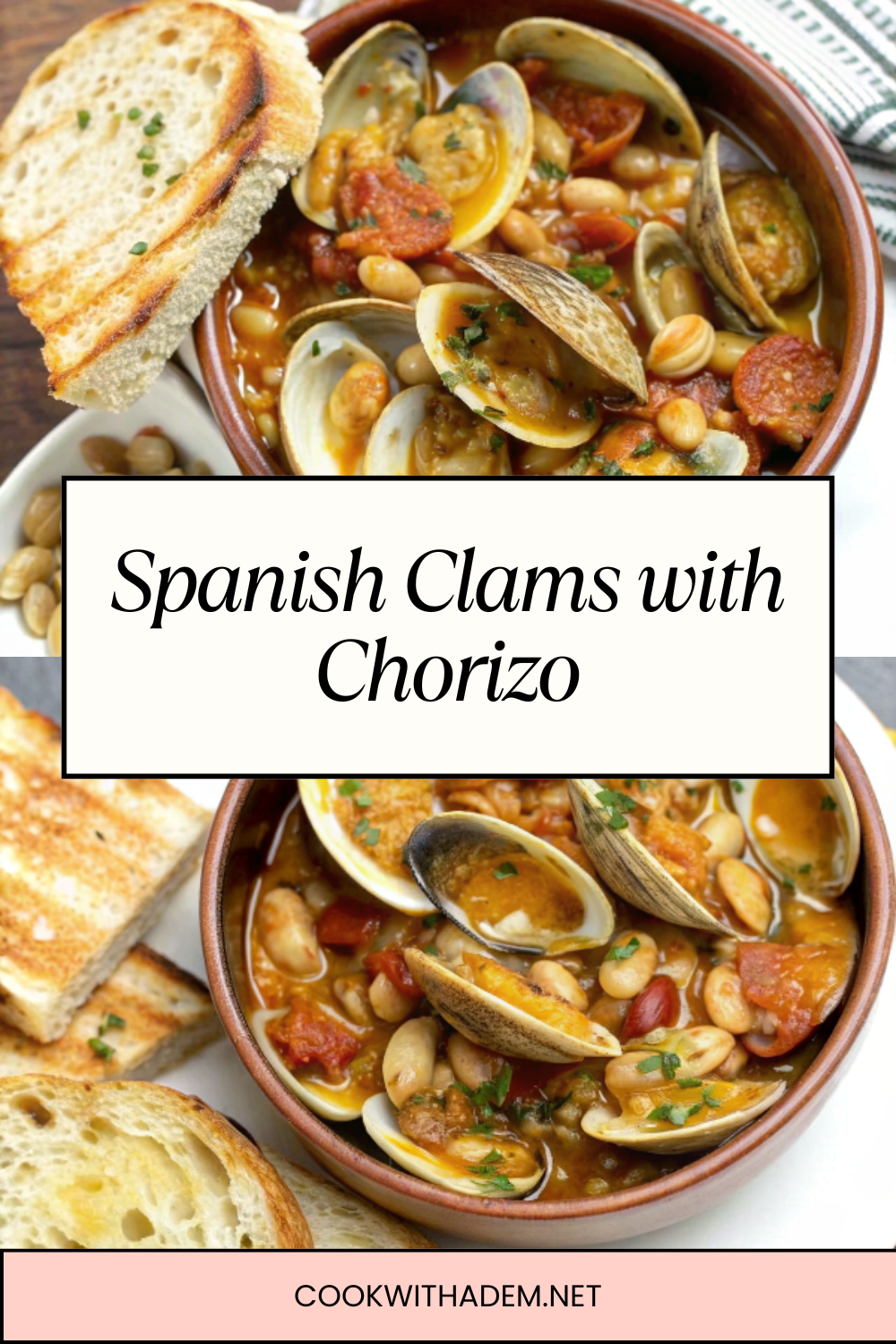 Spanish Clams with Chorizo | Rustic Mediterranean Seafood Stew
