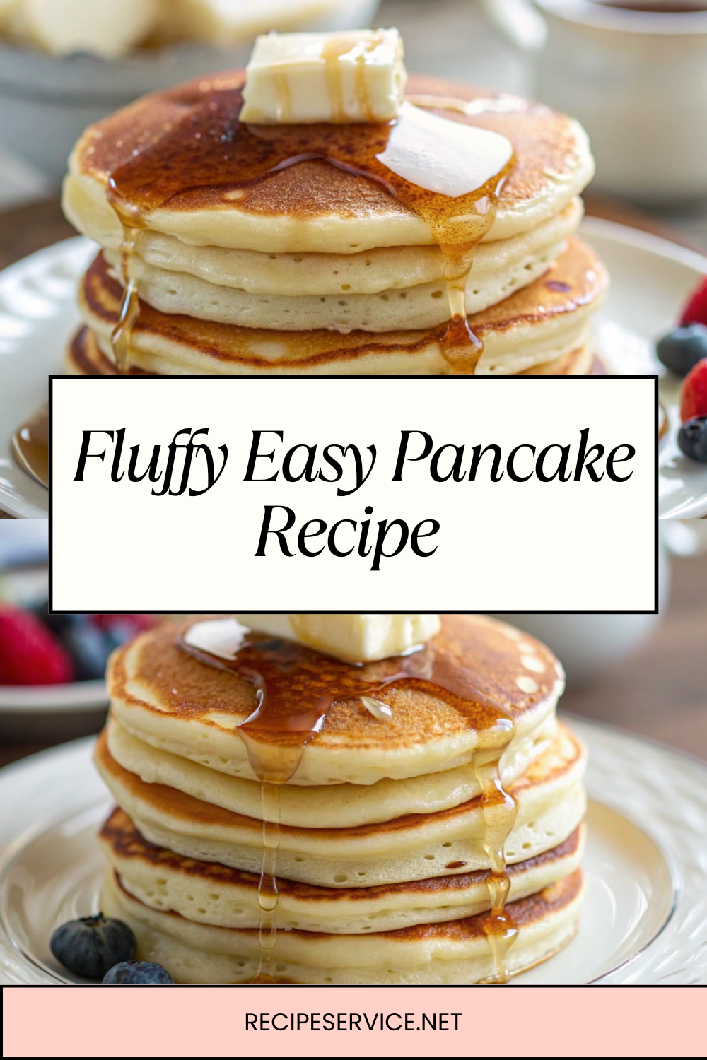 Fluffy Easy Pancake Recipe for Perfect Weekend Mornings – Soft, Golden & Foolproof