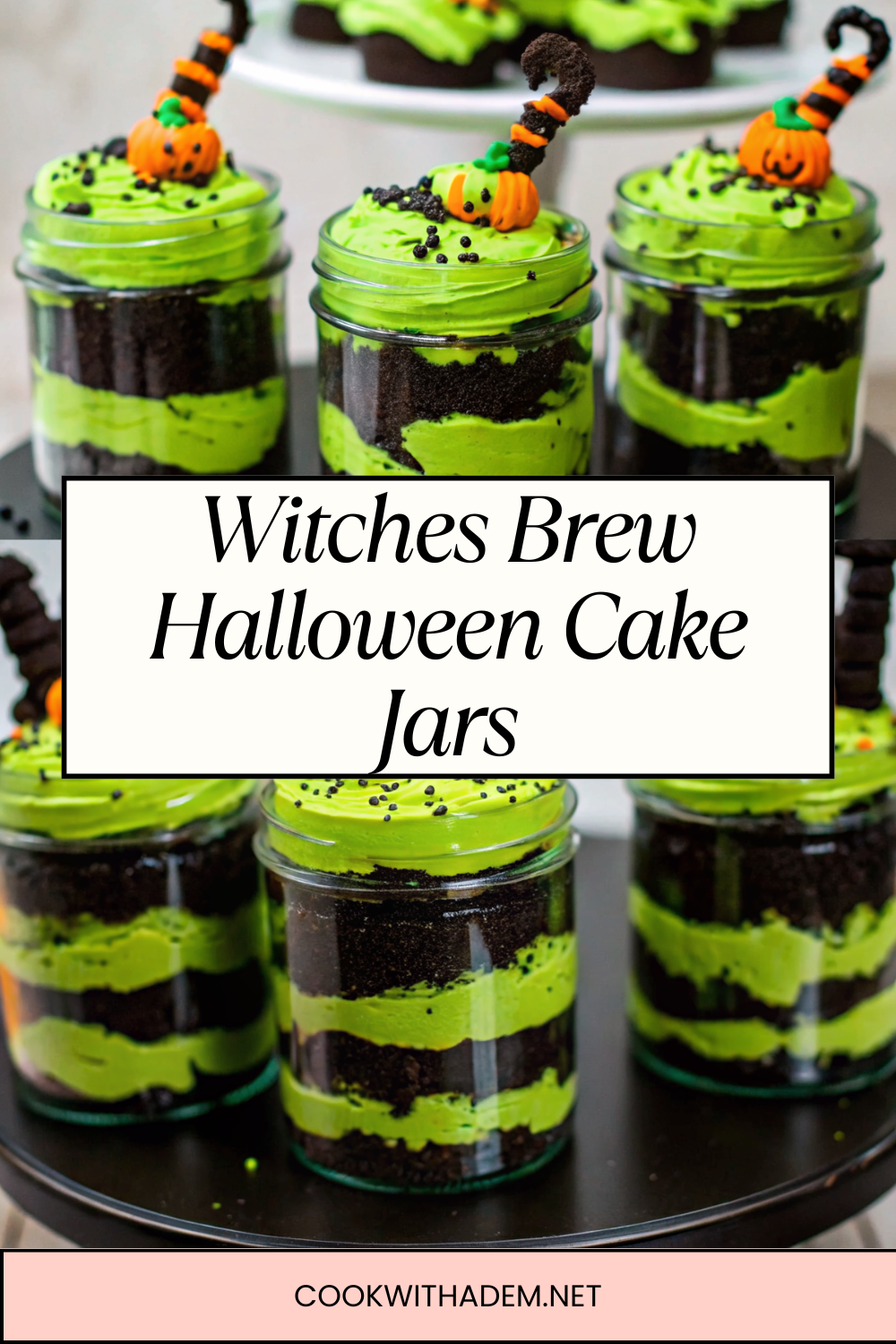 Witches Brew Halloween Cake Jars – A Spooky & Fun Dessert