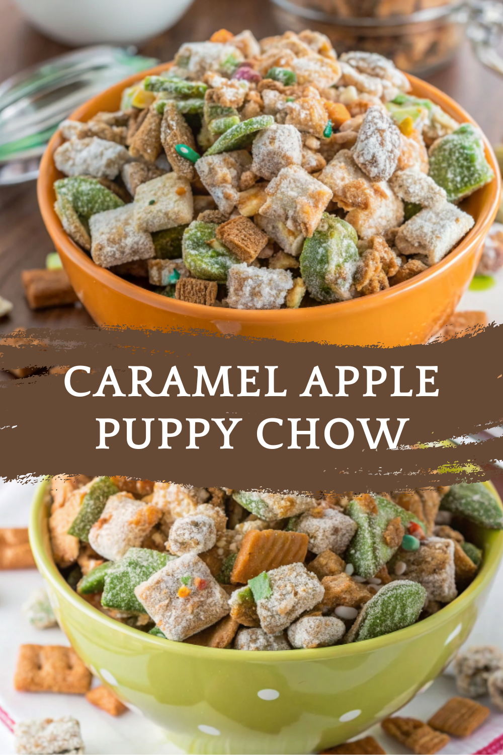Caramel Apple Puppy Chow | Sweet & Crunchy Fall Snack Mix