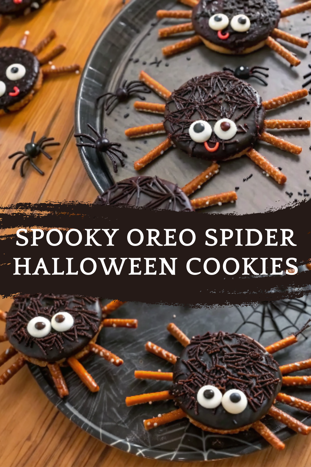 Spooky Oreo Spider Halloween Cookies | Easy No-Bake Treats