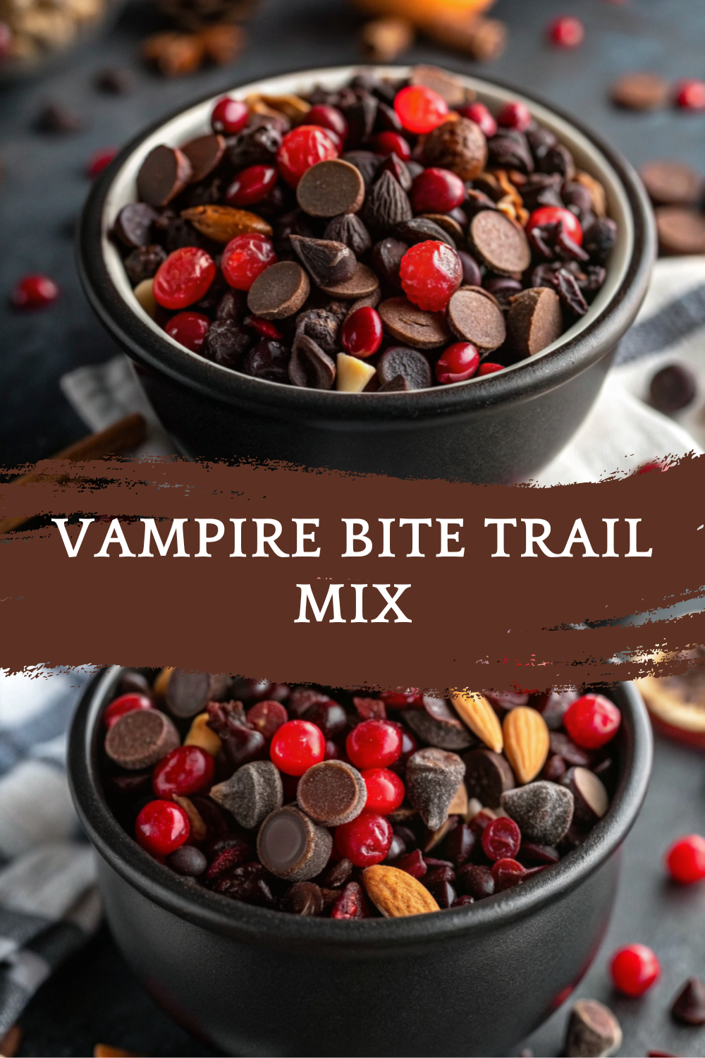 Vampire Bite Trail Mix | Sweet & Spooky Halloween Snack