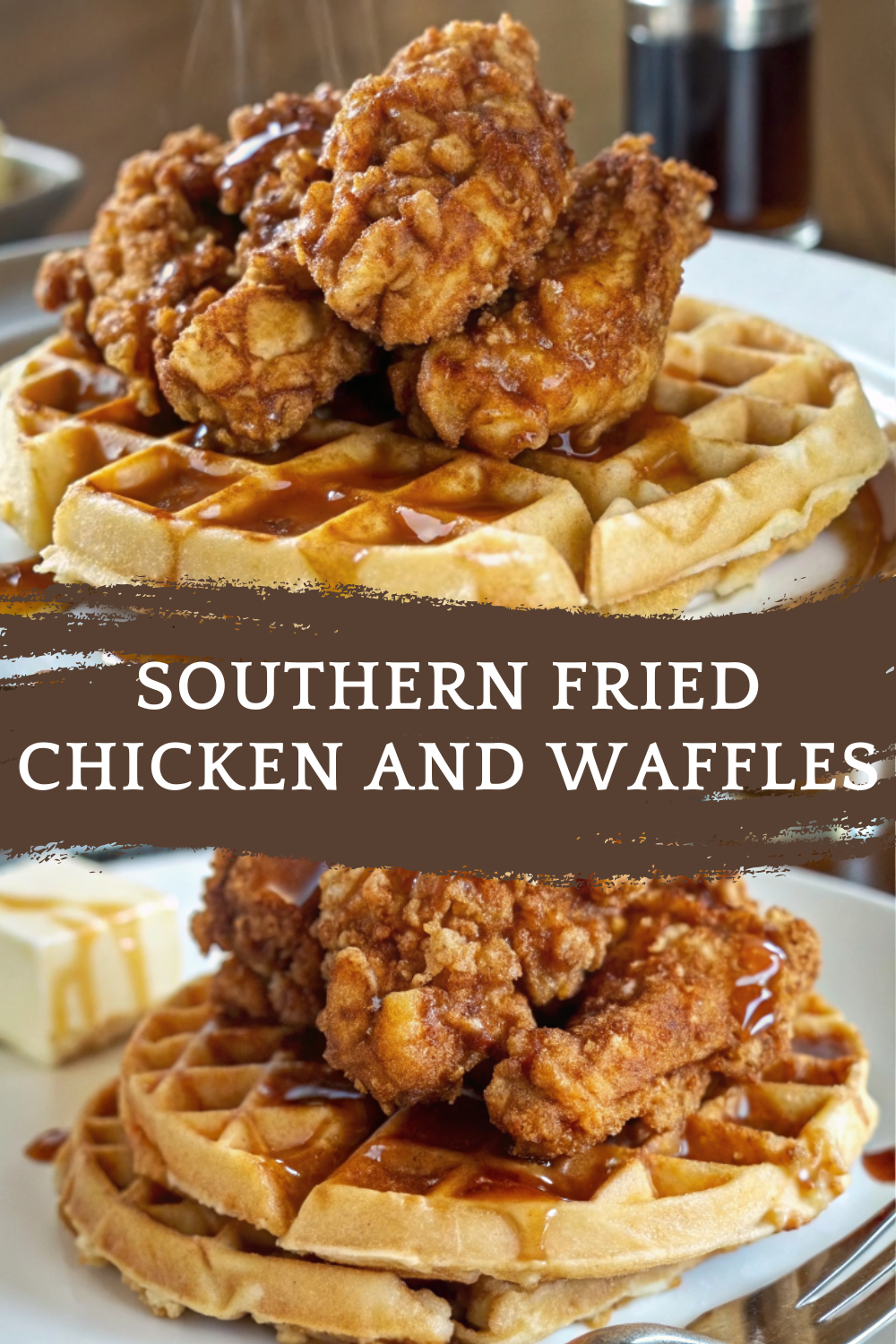 Southern Fried Chicken and Waffles Recipe – A Soulful Classic with Honey Heat