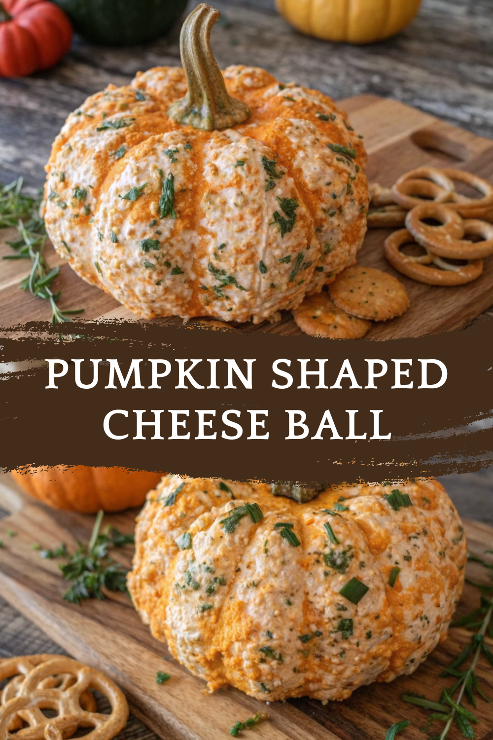 Pumpkin Shaped Cheese Ball | A Fun & Festive Appetizer for Fall Gatherings