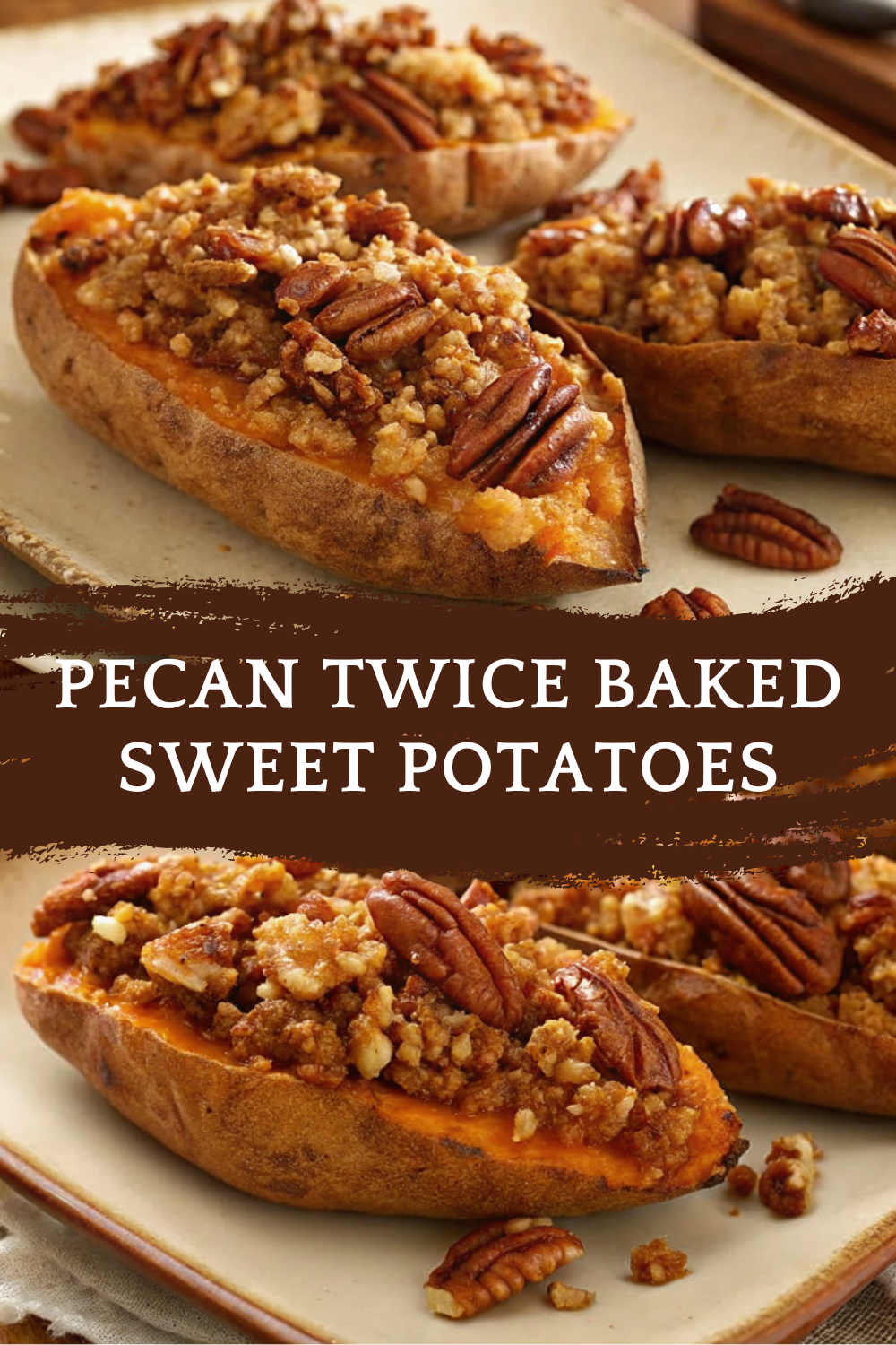 Pecan Twice Baked Sweet Potatoes – Creamy, Nutty, and Sweetly Spiced Perfection for Every Occasion