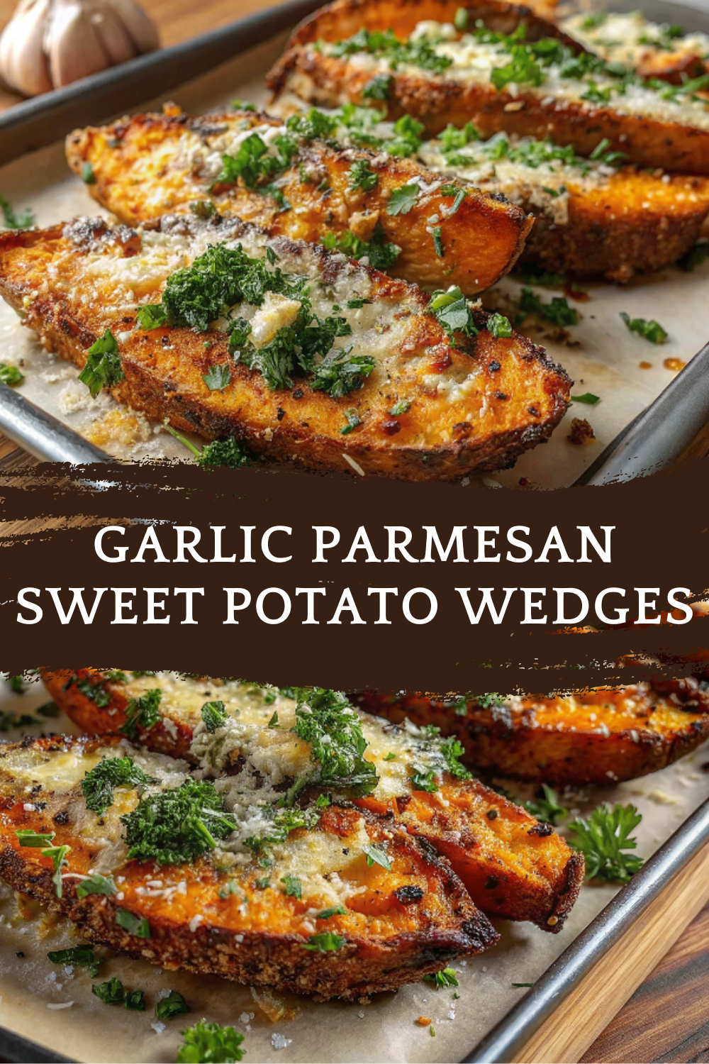 Garlic Parmesan Sweet Potato Wedges You Need to Try! | Crispy, Savory & Irresistible