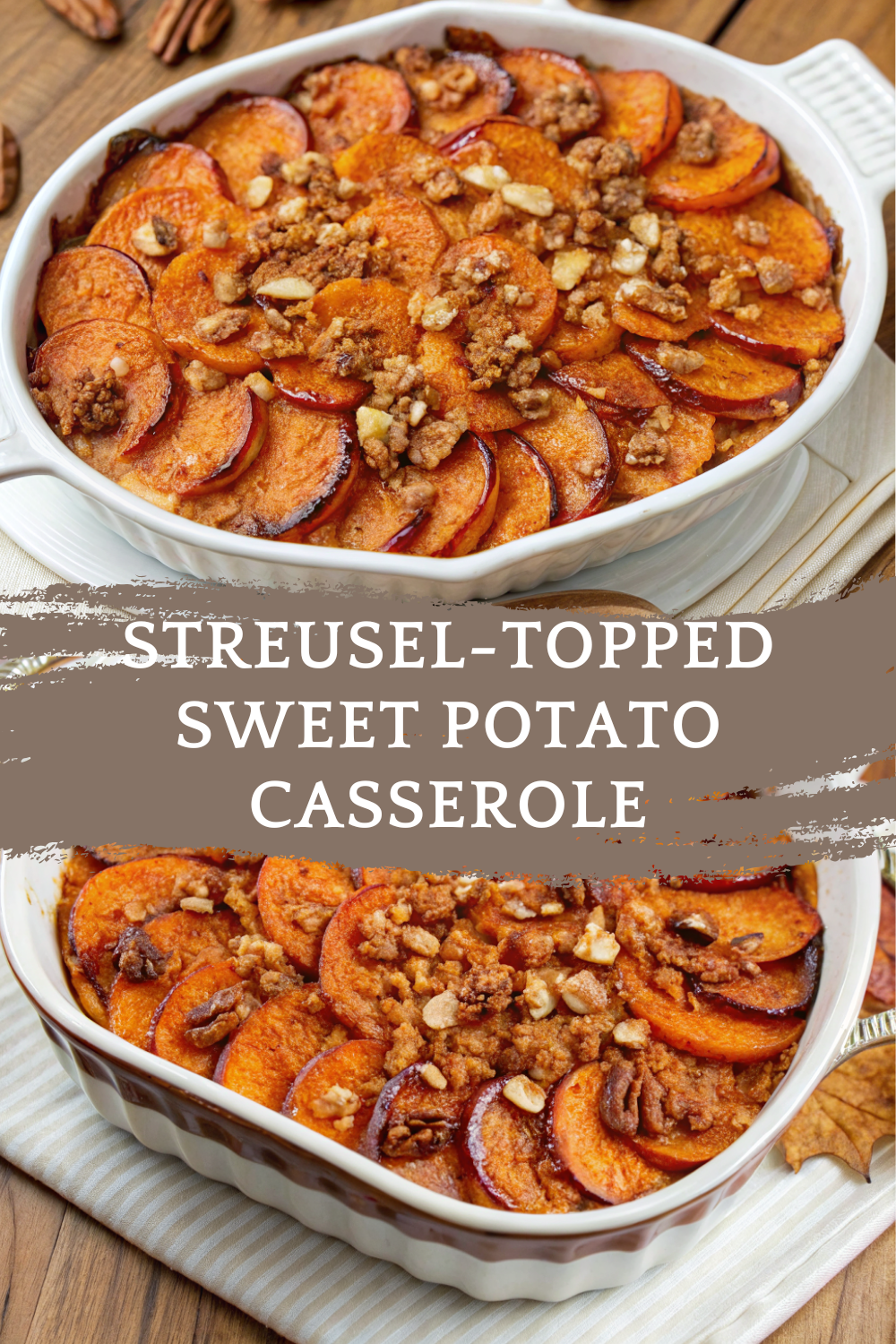 Streusel-Topped Sweet Potato Casserole – A Buttery, Nutty, and Creamy Holiday Classic