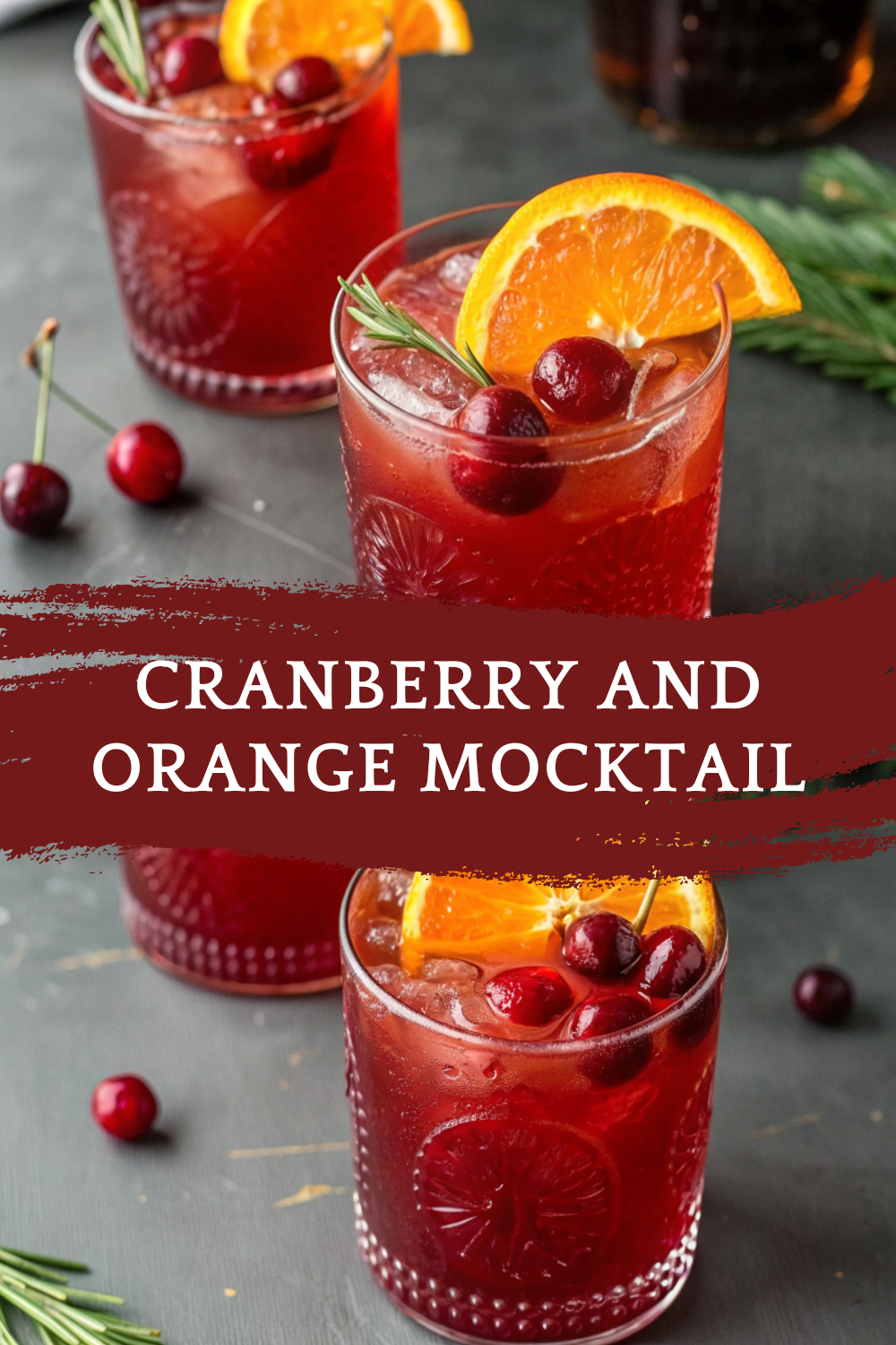 Cranberry and Orange Mocktail – A Non-Alcoholic Thanksgiving Drink Full of Festive Flavor