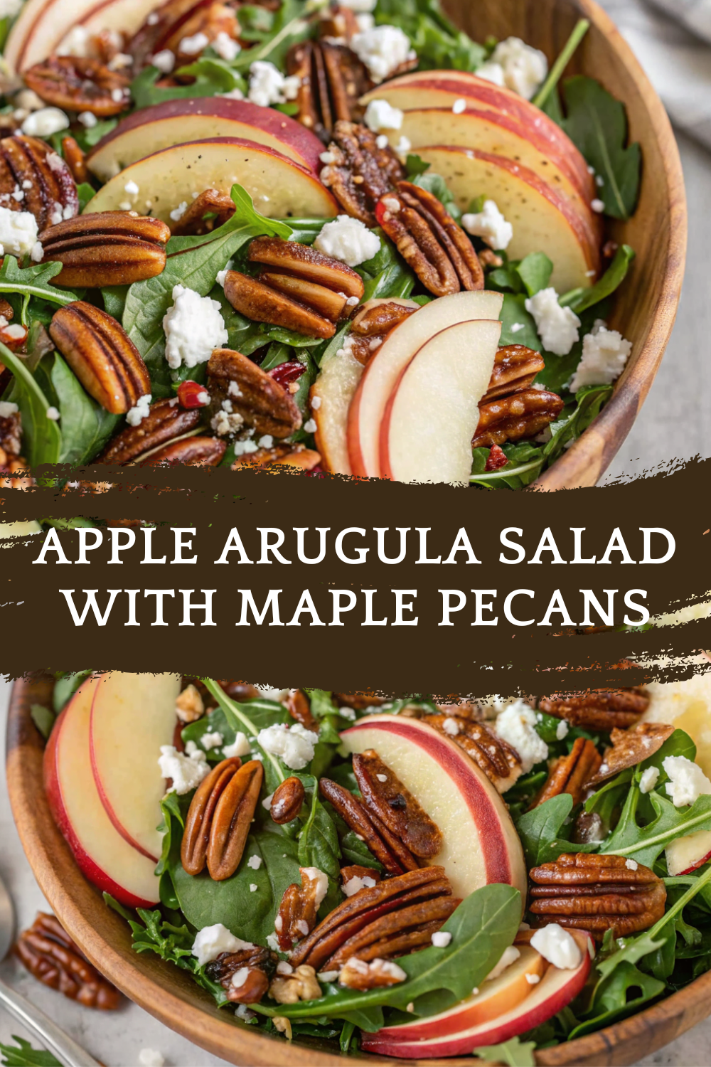 Apple Arugula Salad with Maple Pecans – Fresh, Crisp & Sweetly Savory Perfection