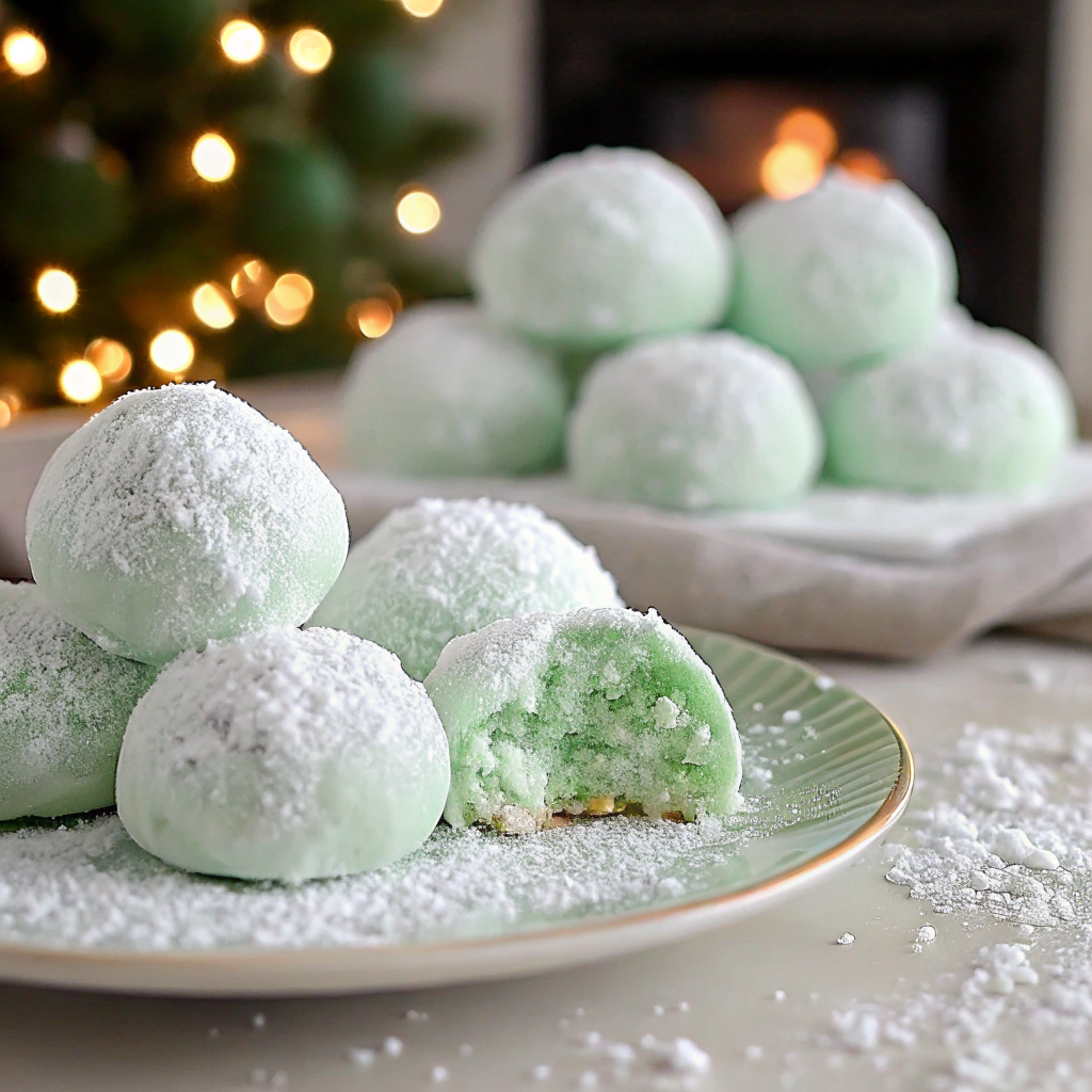 Minty Snowball Cookies Cool, Buttery & Festive