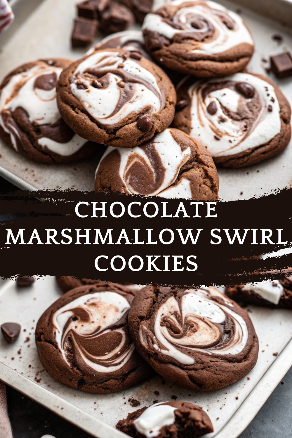 Chocolate Marshmallow Swirl Cookies – Fudgy, Gooey & Irresistible