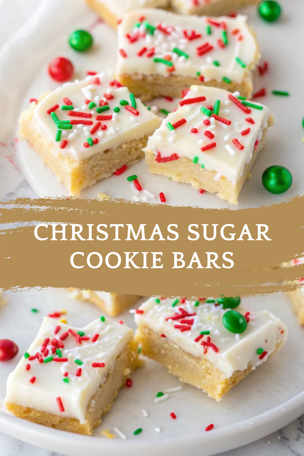 Easy Festive Christmas Sugar Cookie Bars – Soft, Buttery & Merry!