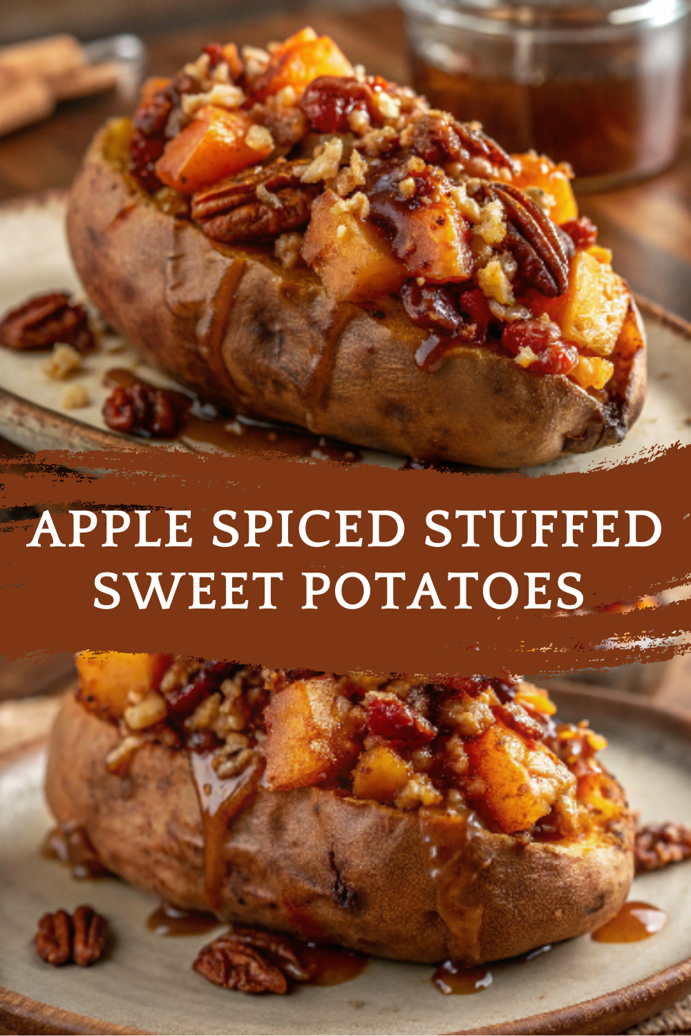 Apple Spiced Stuffed Sweet Potatoes — A Cozy Fall Dish!