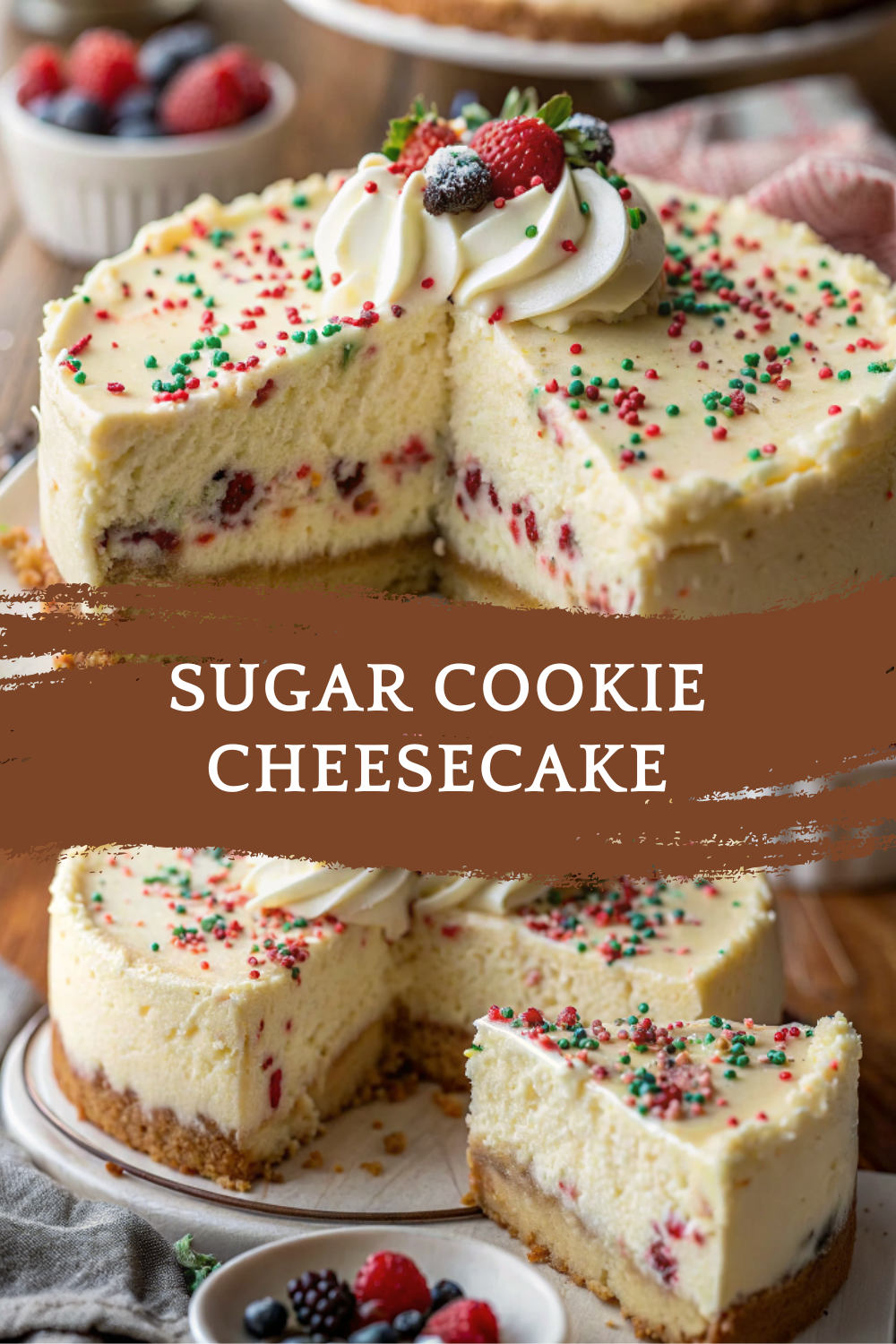 Sugar Cookie Cheesecake (Soft, Creamy & Perfect for Celebrations)