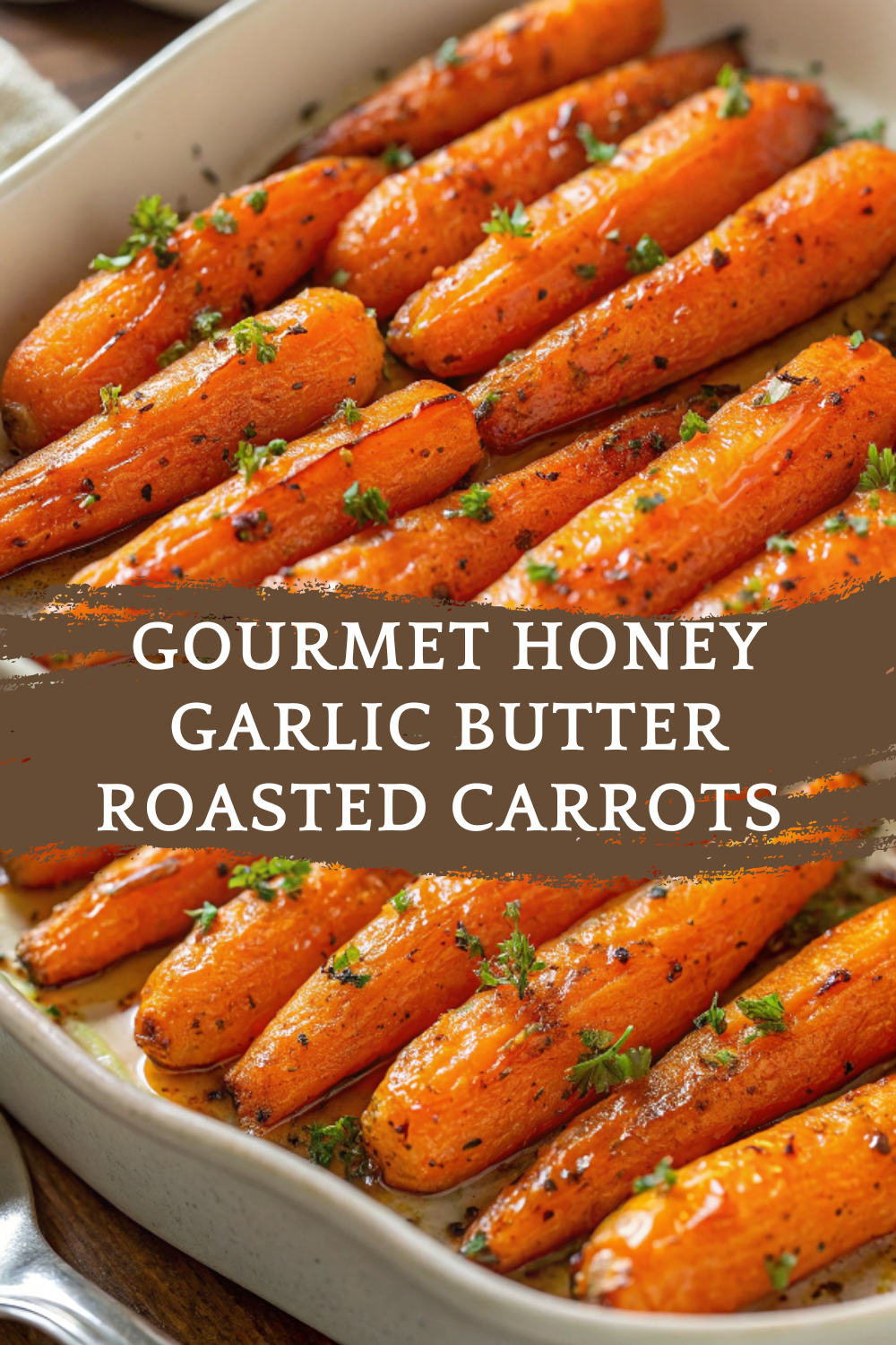 Gourmet Honey Garlic Butter Roasted Carrots — Elegant, Sweet & Savory Perfection
