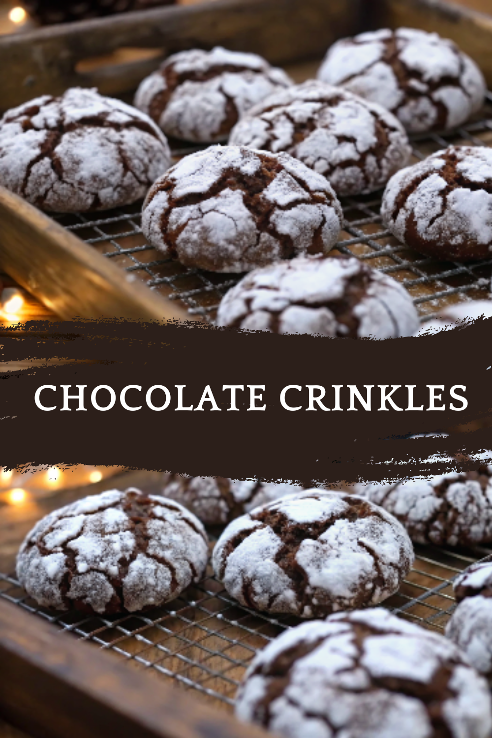 Chocolate Crinkles – Soft, Fudgy & Perfectly Snow-Dusted Christmas Cookies