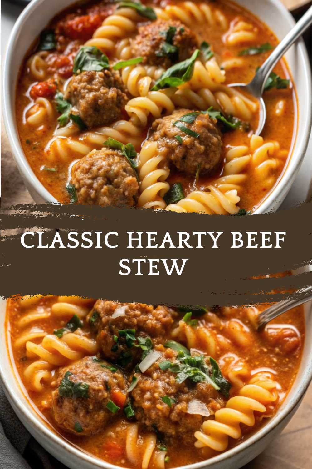Classic Hearty Beef Stew – Rich, Cozy, and Perfect for Comfort-Filled Dinner Nights (Creamy Tomato Meatball Pasta Stew)