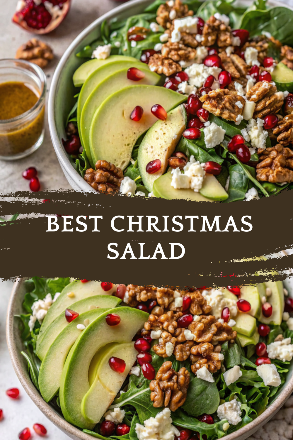 Best Christmas Salad with Honey Mustard Dressing