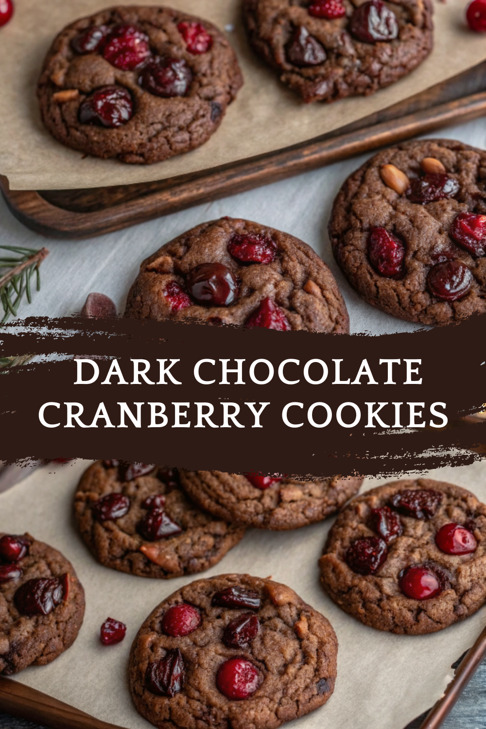 Dark Chocolate Cranberry Cookies – The Perfect Christmas & Thanksgiving Treat