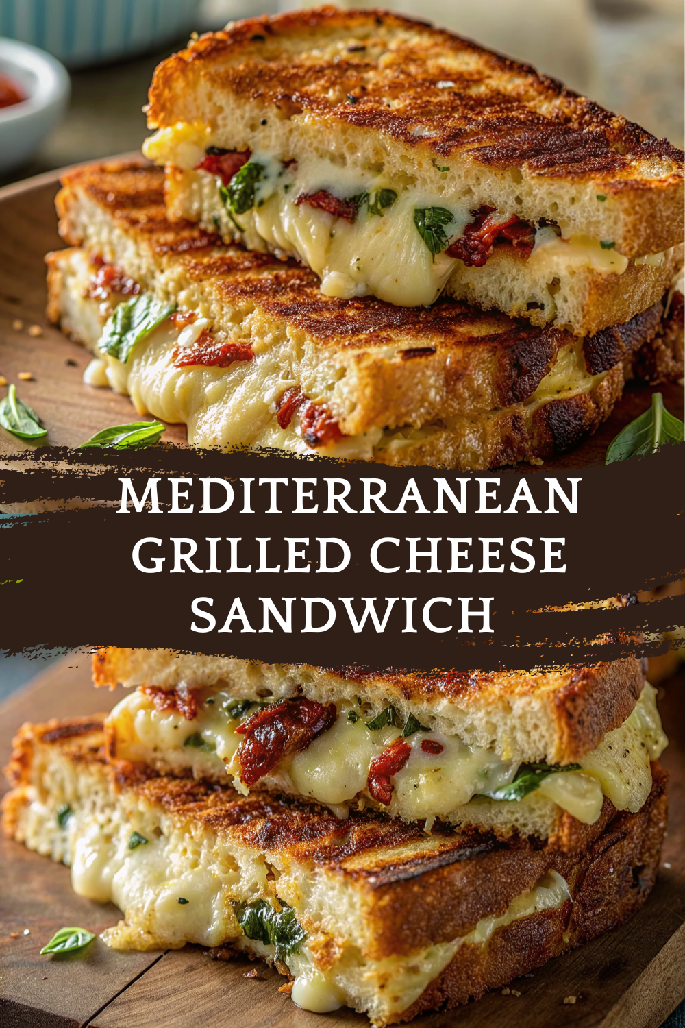 Mediterranean Grilled Cheese Sandwich – Cheesy, Herby & Packed With Bright Mediterranean Flavor