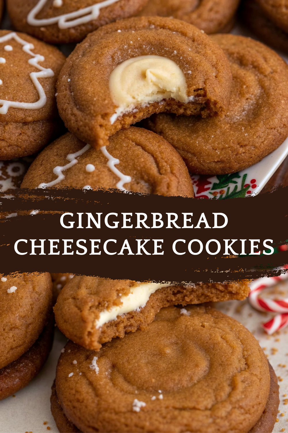 Gingerbread Cheesecake Cookies – Soft, Spiced & Creamy Holiday Treat!