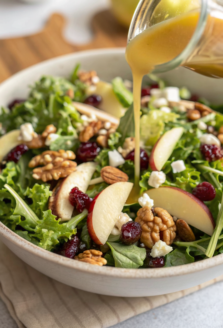 Apple Cranberry Walnut Salad — Crisp, Sweet & Perfectly Tangy