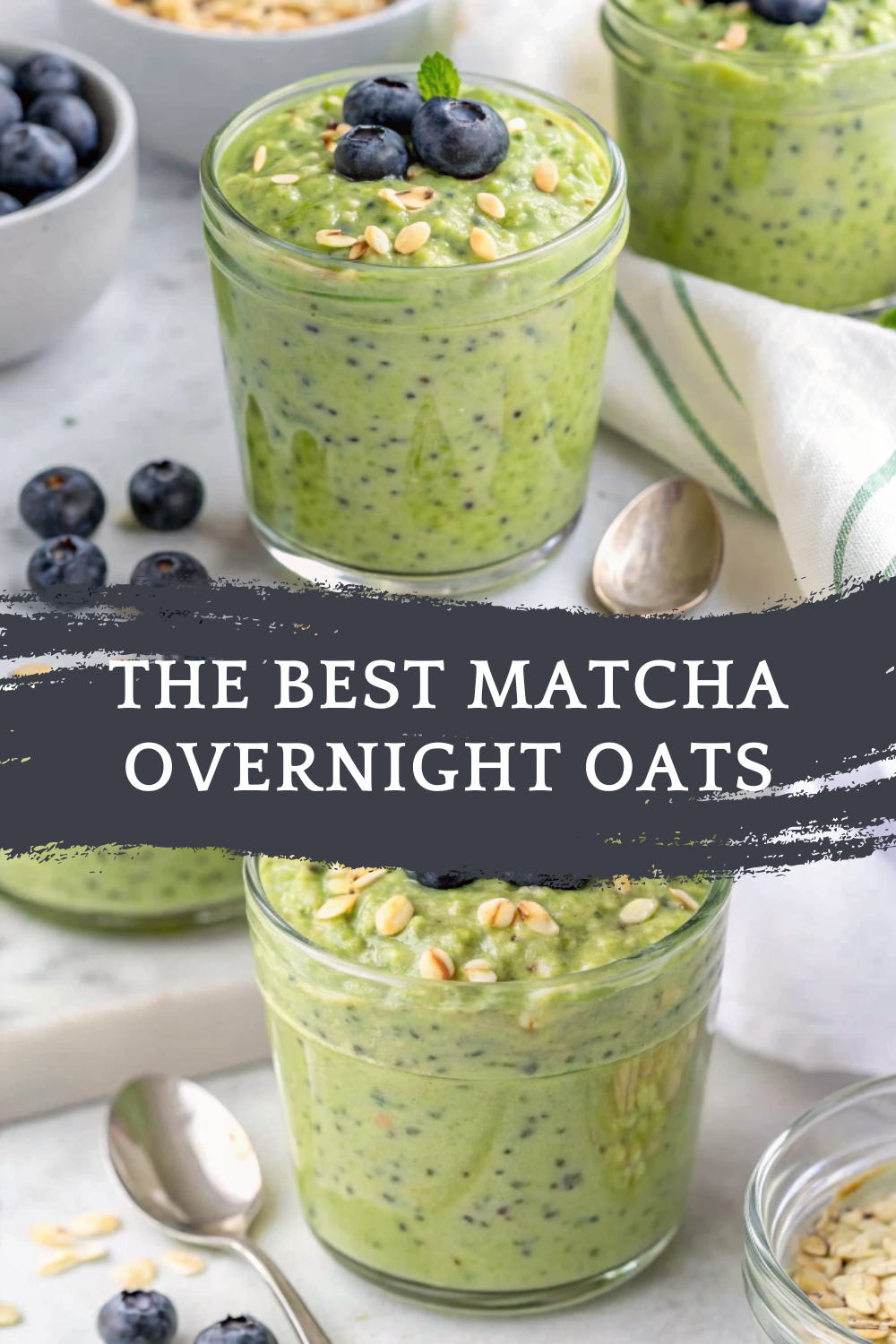 The BEST Matcha Overnight Oats for a Creamy, Energizing, and Healthy Make-Ahead Breakfast
