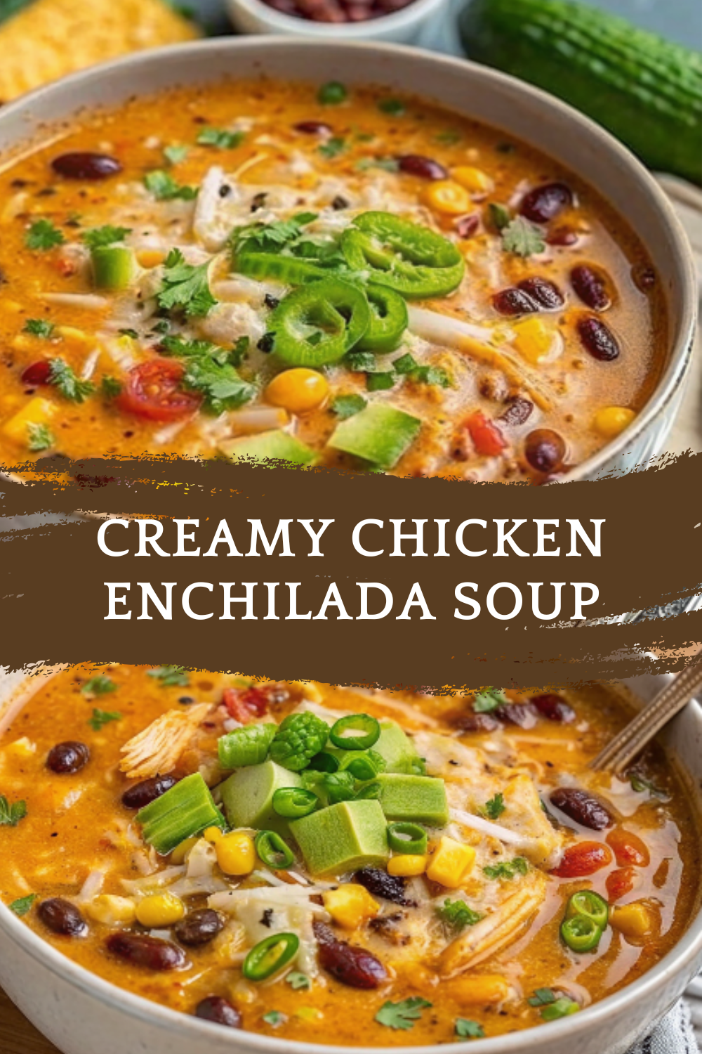 Creamy Chicken Enchilada Soup – Bold, Comforting, and Packed with Tex-Mex Flavor