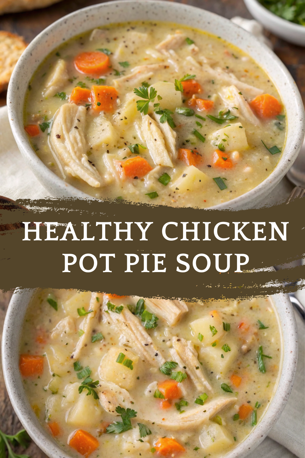 Healthy Chicken Pot Pie Soup – Cozy, Nutritious & Comforting