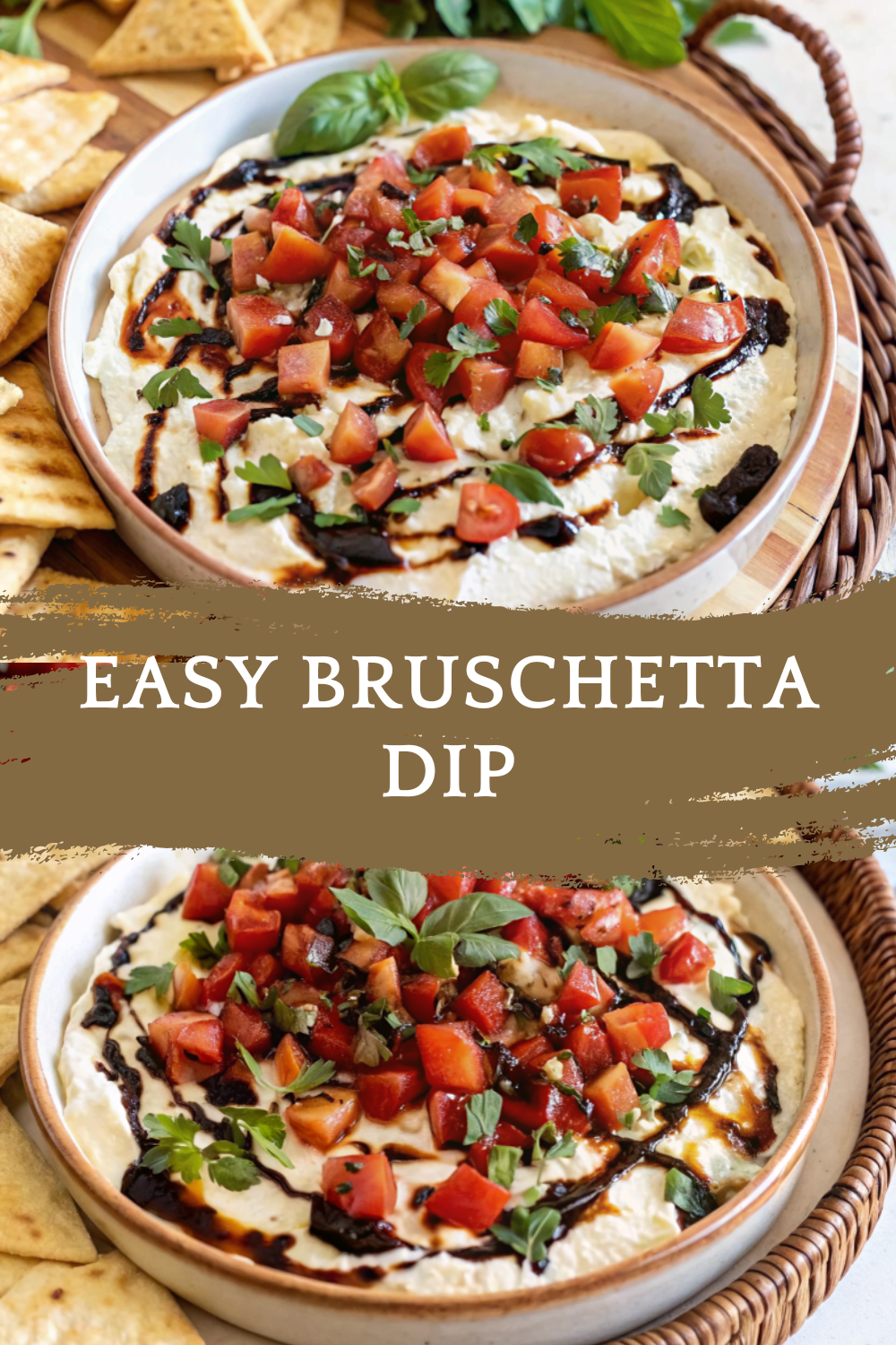 Easy Bruschetta Dip – Creamy, Fresh, and Perfect for Sharing