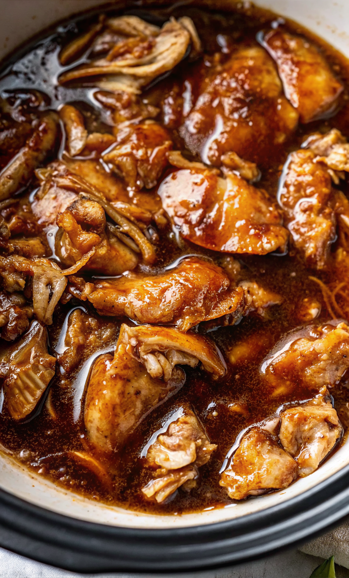 Slow Cooker Honey Garlic Chicken – Tender, Sweet and Savory Chicken Made Effortlessly