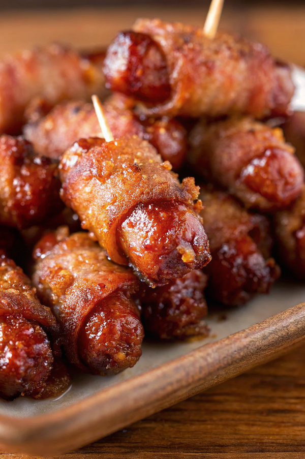 Spicy Brown Sugar Chicken-Wrapped Little Smokies – Sweet, Spicy & Party-Perfect