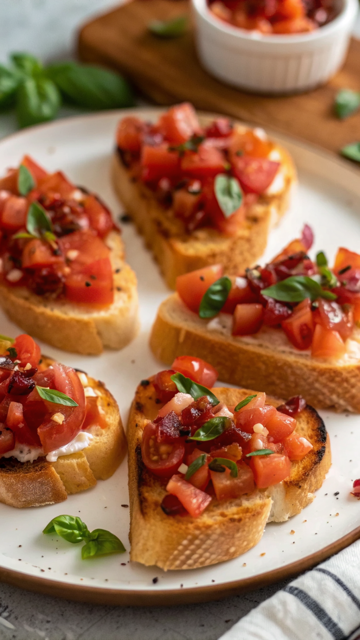 Heart-Shaped Bruschetta Appetizers – Elegant Party Bites Made with Love