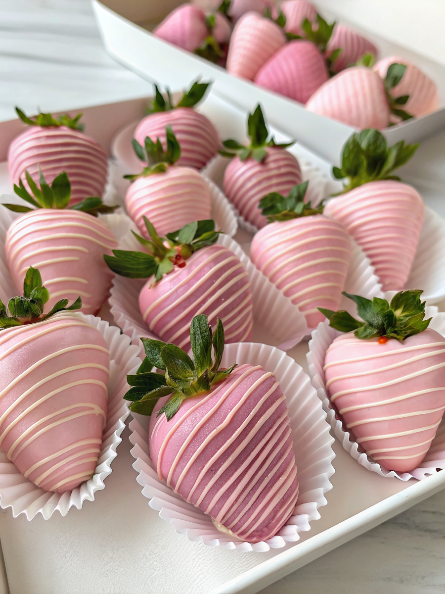 Pink Chocolate Covered Strawberries – Elegant, Sweet & Perfect for Any Celebration