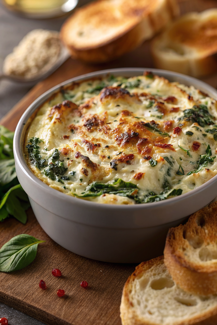Party Food Appetizers: The Best Spinach Artichoke Dip – Creamy, Cheesy & Always a Hit