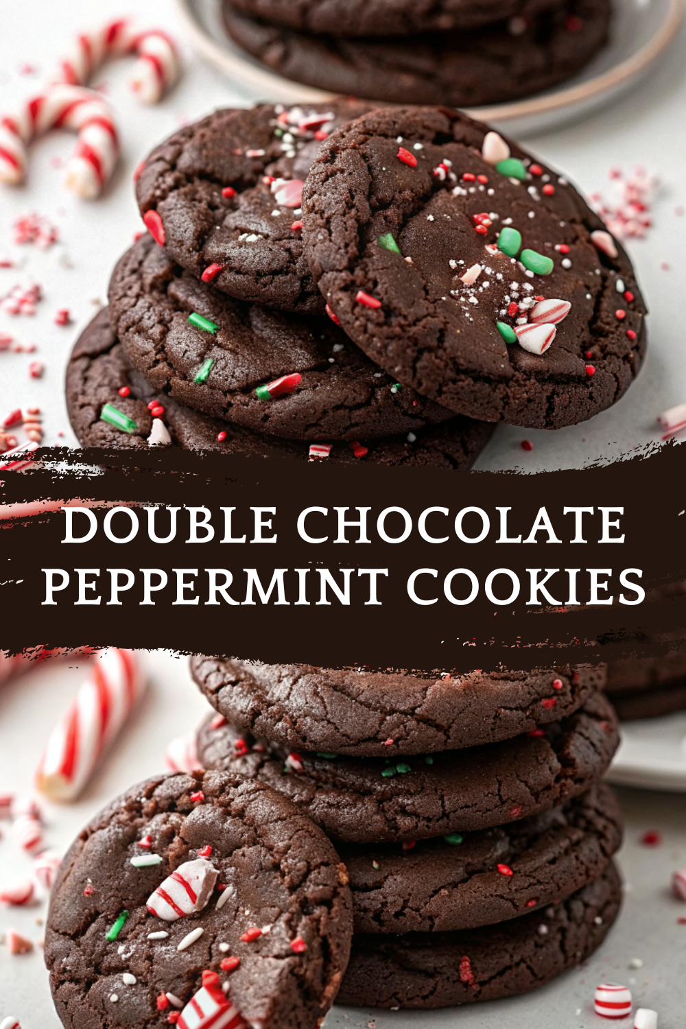 Double Chocolate Peppermint Cookies – Festive, Fudgy & Minty