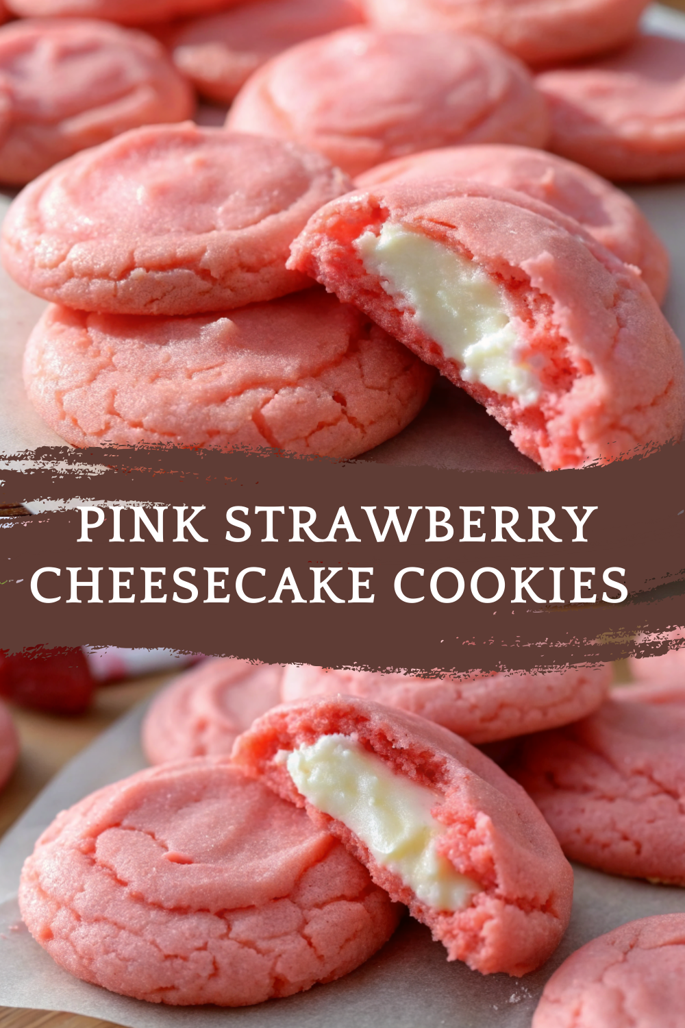 Pink Strawberry Cheesecake Cookies – Valentine’s Day Dessert Ideas Made Sweet