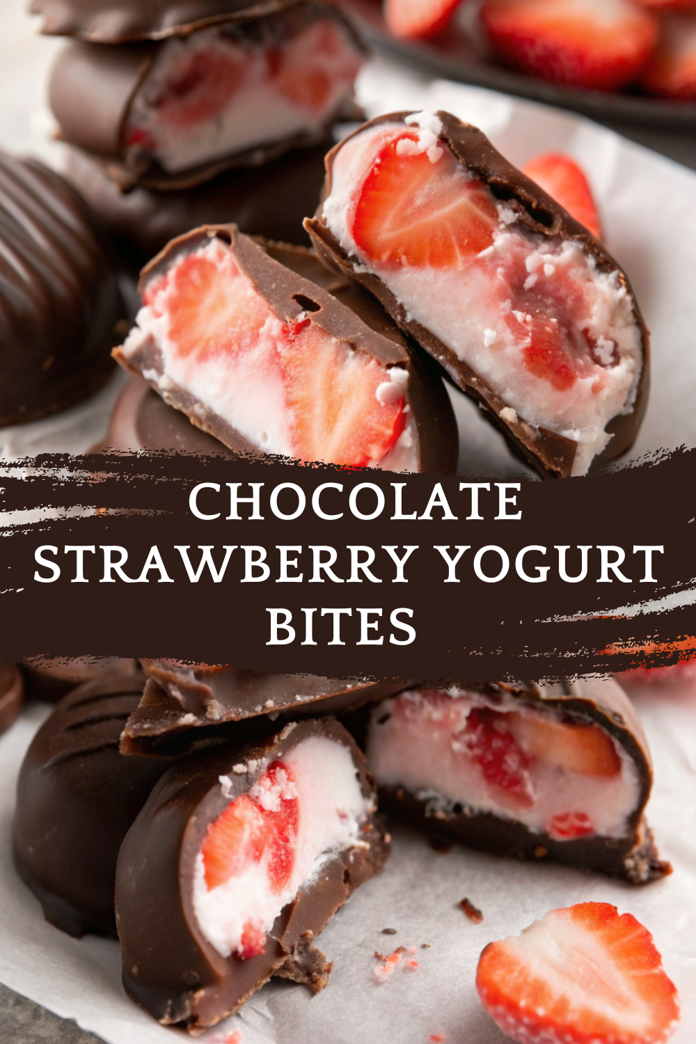 Viral TikTok Chocolate Strawberry Yogurt Bites – Healthy, No-Bake & Irresistible