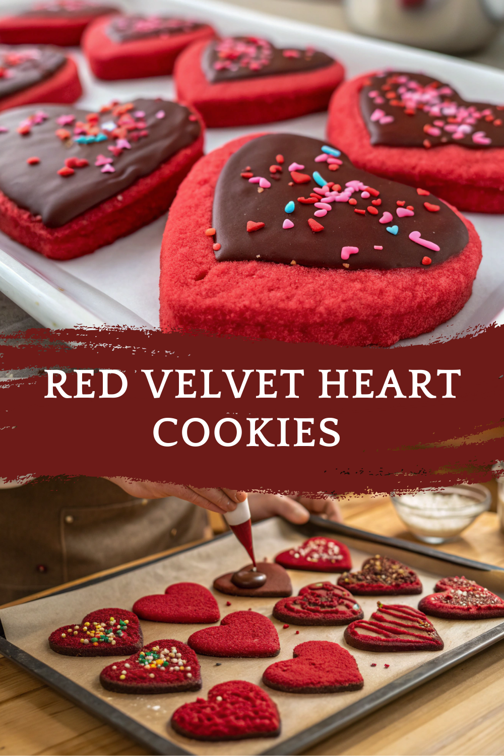 Red Velvet Heart Cookies – Soft, Festive, and Perfectly Sweet