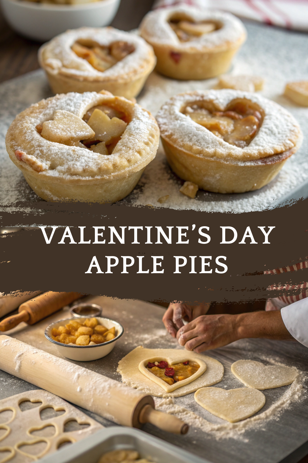Valentine’s Day Apple Pies – Mini Heart-Shaped Classics Filled with Warm Cinnamon Apples