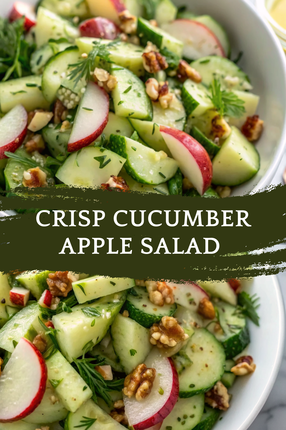 Crisp Cucumber Apple Salad with Creamy Honey Mustard Dressing – Fresh, Bright, and Balanced