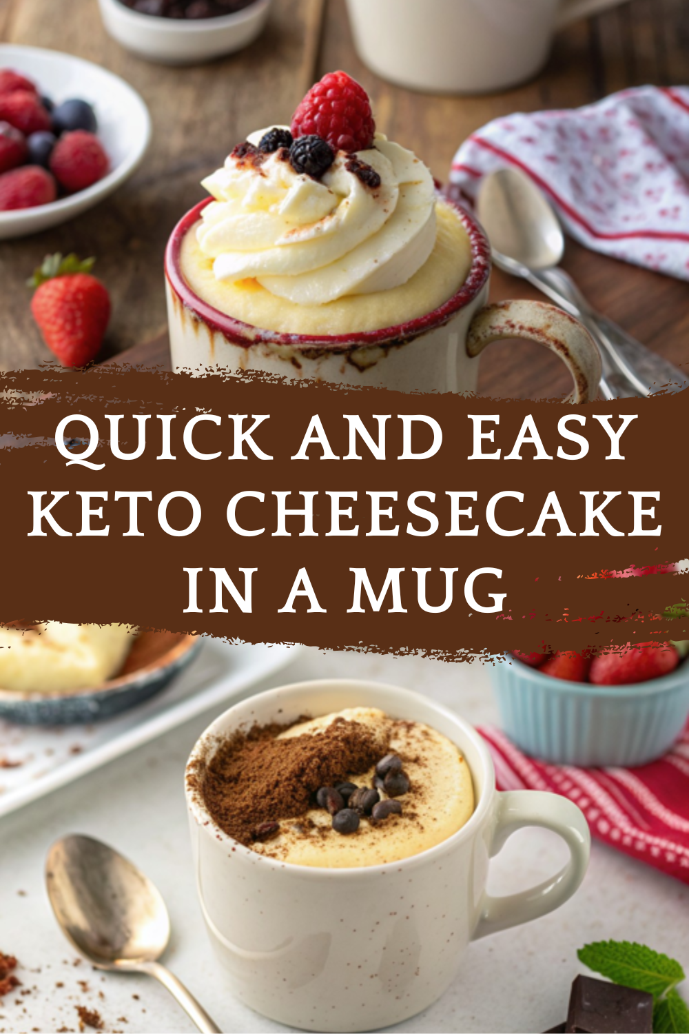 Quick and Easy Keto Cheesecake in a Mug