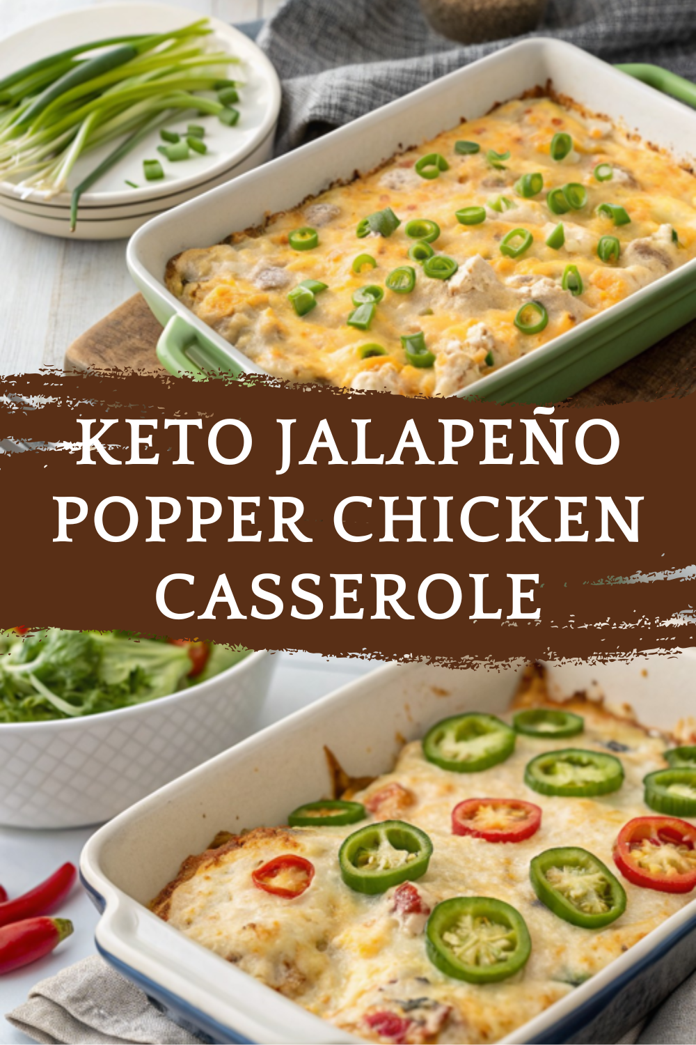 Keto Jalapeño Popper Chicken Casserole